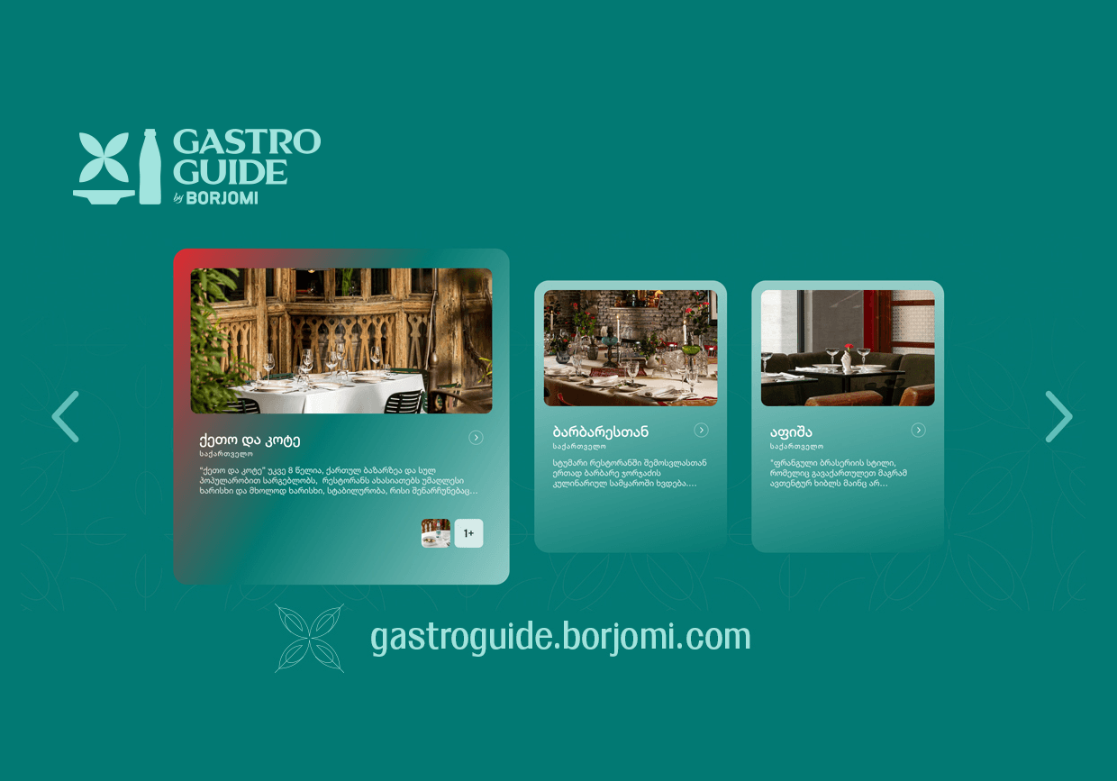 Restoguide — a digital guide from Borjomi