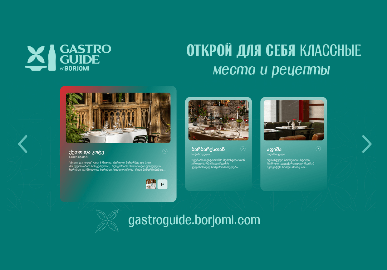 Рестогид  – цифровой путеводитель от «Боржоми»
