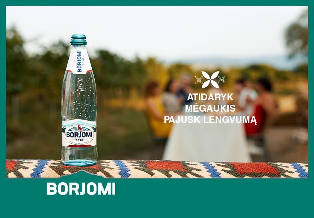 Gruziniškas mineralinis vanduo Borjomi kviečia jus į gastronominį nuotykį